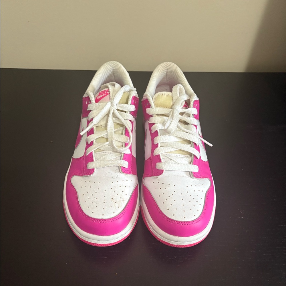 Nike Pink and White Sneakers